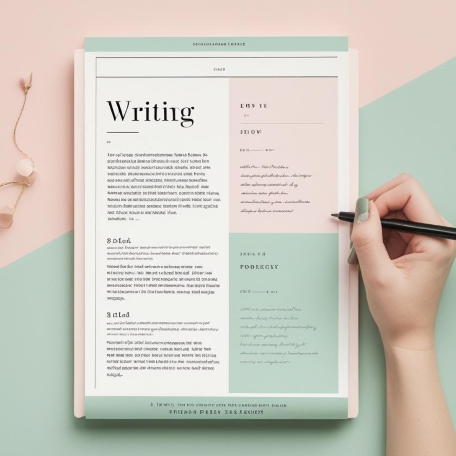 Illustration d'une page de rédaction